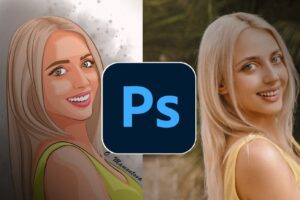 Photoshop drawing: How to Draw a Portrait for Beginners