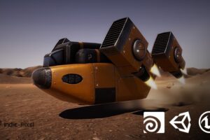 Vehicle Modeling in Houdini 16.5 - SciFi Dropship